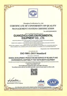 Quality Management System Certification (ANAB)